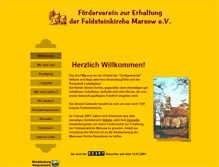 Tablet Screenshot of feldsteinkirche-marsow.de